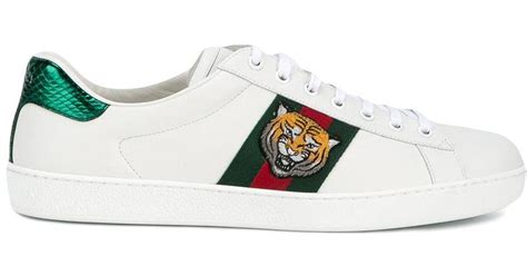 gucci sneakers with tiger|Gucci ace tiger sneakers.